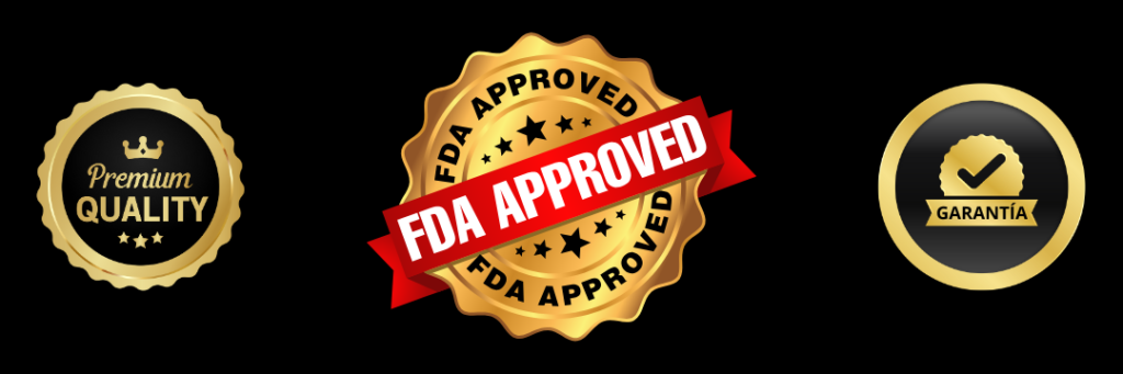 Sellos Calidad y Confianza Fondo Negro